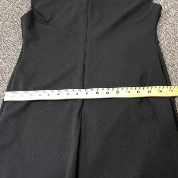 Hale Bob Dress Womens Size Large Bodycon Midi Dress Cocktail Black Animal Print - Picture 11 of 13